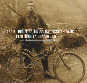 Photo du soldat Gabriel Bouffiès avec son vélo